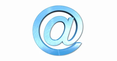 At Symbol Rotation Loop Stock Footage 113130427