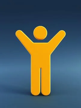 Symbol of the running man Stock Illustration