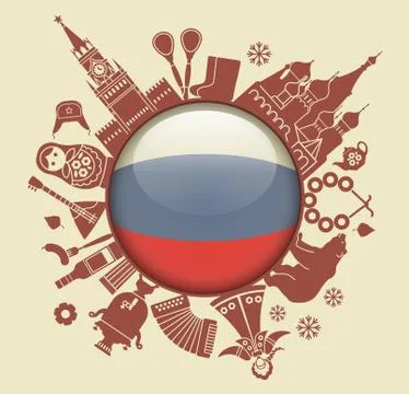Symbol of Russia Stock Illustration