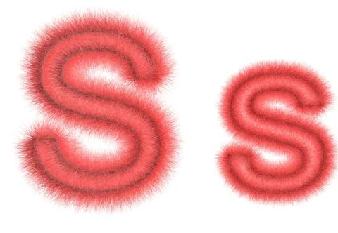 Symbol "S" from wool Stock Illustration