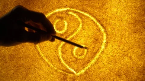 Symbol on the sand Stock-Footage 111302047