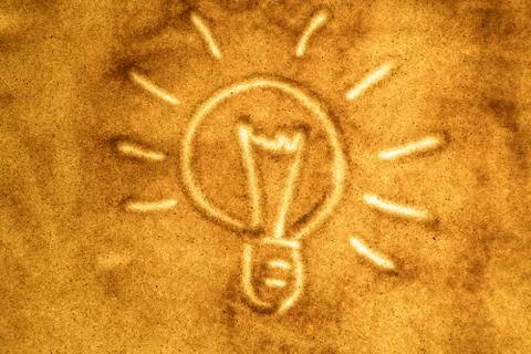 Symbol on the sand Stock Photos