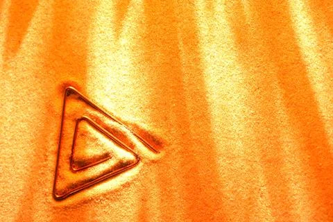 Symbol On Sand Stock Photos