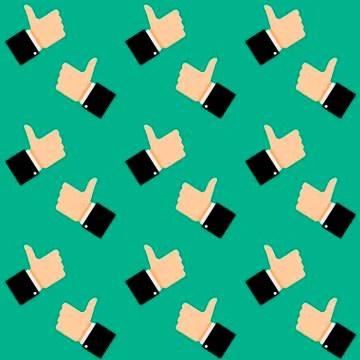 Like symbol seamless pattern Stock Illustration