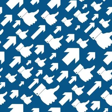 Like symbol seamless pattern. Vector Illustration Stock Illustration