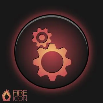 Symbol settings. cogwheel, icon setting and repair Stock Illustration