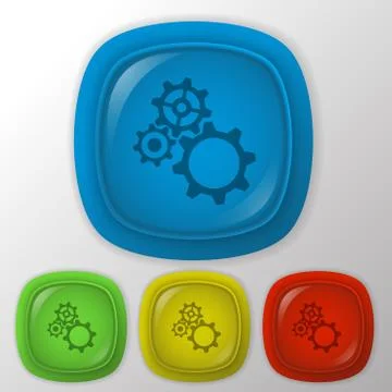 Symbol settings. cogwheel Stock Illustration