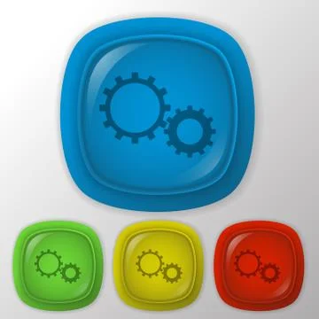 Symbol settings. cogwheel Stock Illustration