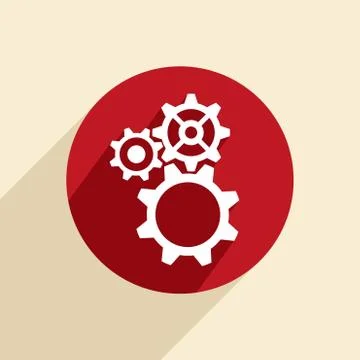 Symbol settings. cogwheel Stock Illustration