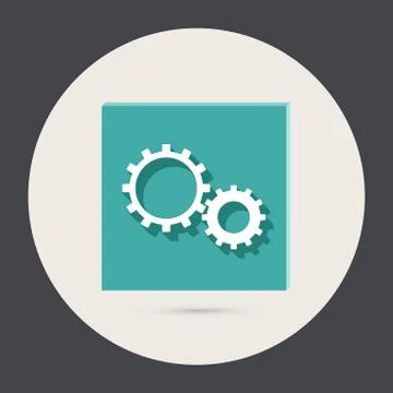 Symbol settings. cogwheel Stock Illustration