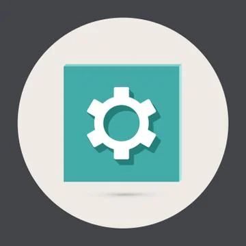 Symbol settings. cogwheel Stock Illustration