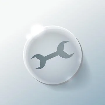 Symbol settings, wrench Stock Illustration