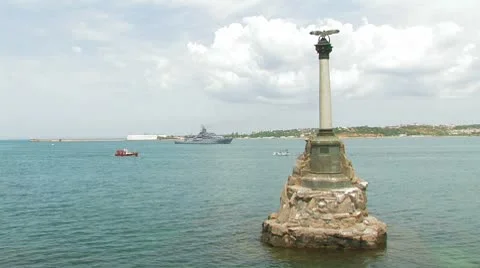 Symbol of Sevastopol. Stock Footage 8913402