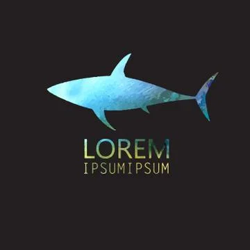 Symbol of a shark Stock Illustration