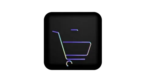 A symbol for shopping in a store or ordering goods. Stock Footage 170475271