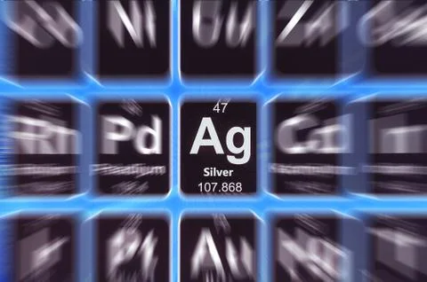 Symbol of silver Stock Illustration