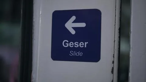 Symbol "sliding in a train" Stock Photos