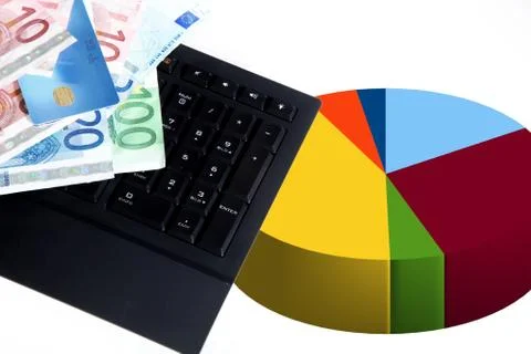 Symbol for spending Stock-Fotos