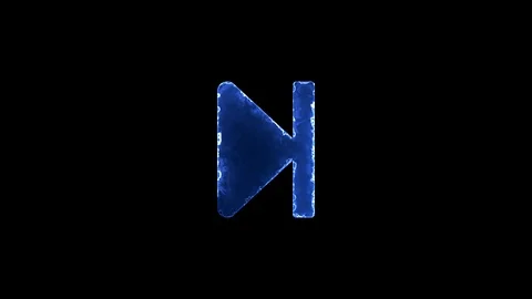Symbol step forward. Blue Electric Glow ... | Stock Video | Pond5