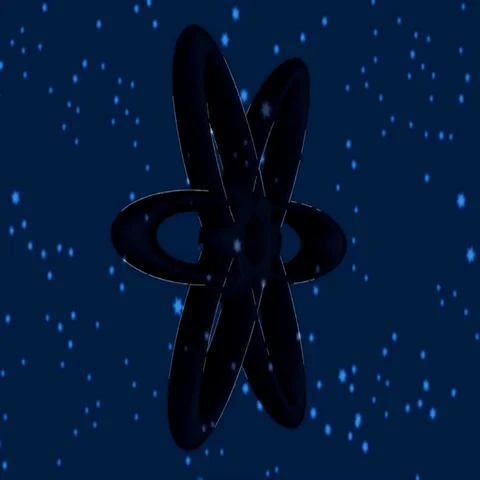 Symbol of a structure of atom Stock Footage 69440733