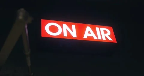 On Air Sign Radio Station Stock Video Footage, Royalty Free On Air Sign  Radio Station Videos