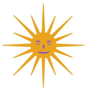 Symbol of the sun Stock Illustration
