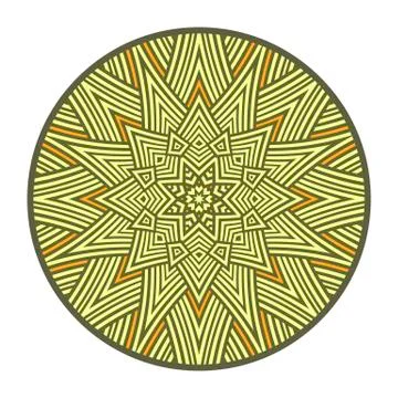 The symbol of the sun. Pagan amulet. Stock Illustration