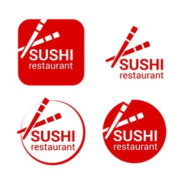 Symbol of sushi restaurant Stock Illustration