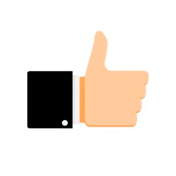Like symbol thumb up Stock Illustration