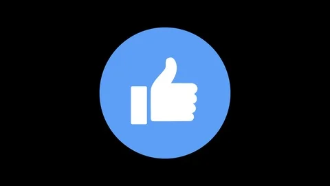 A symbol of a like on transparent background. Stock-Footage 127163802