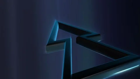 Symbol of two right double arrows in empty space, rotation of audio rewind Stock Footage 116046578