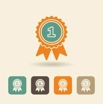 A symbol of victory. Vector illustration Stock Illustration