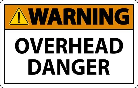 Symbol Warning Sign Overhead Danger Stock Illustration
