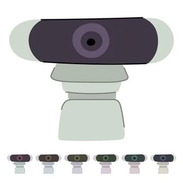 Symbol web camera vector cartoon graphic 库存插图