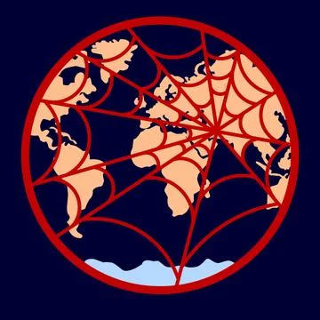 Symbol web of the internet vector illustration Illustrazione stock