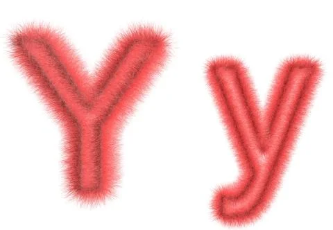 Symbol "Y" from wool Stock Illustration