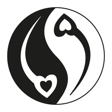 Symbol of Yin Yang Stock Illustration