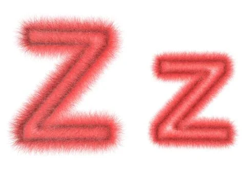 Symbol "Z" from wool Stock Illustration