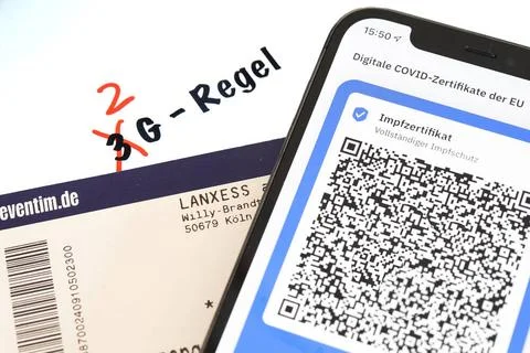 Symbolbild 3G Regel wird durch 2G Regel ersetzt Symbolbild 3G Regel wird v... Stock Photos