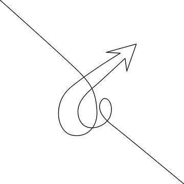Symbolic arrows and lines Vector Illustrazione stock