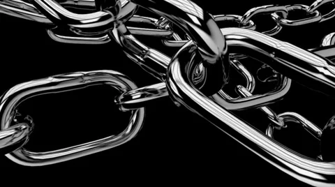 Symbolic chains pulled high with strength,with alpha channel Stock Footage 37641538