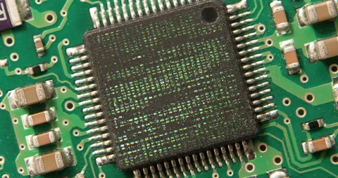 Symbolic Concept Idea: Hardware Hard Disk PC Chip Technic background 스톡 동영상 194516550