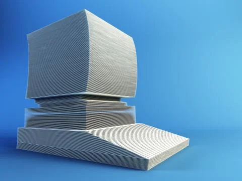 Symbolic image computer Stock Illustration