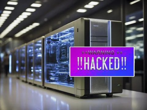 Symbolic image, cyber security, cyber attacks worldwide, computer crime, digital 스톡 일러스트