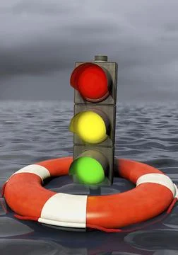 Symbolic image of the failure of the coalition between the SPD, FDP and Greens Ilustración de archivo