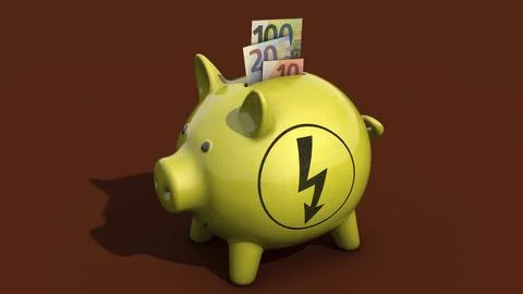 Symbolic image on the subject of saving energy Stock Illustration