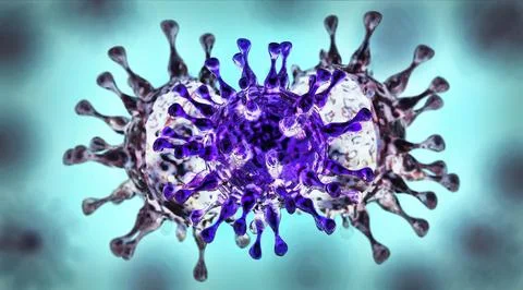 Symbolic image on the subject of virus mutation Stock Illustration