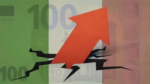 Symbolic image on the topic of new debt, public debt, national debt, etc. in Stock Illustration
