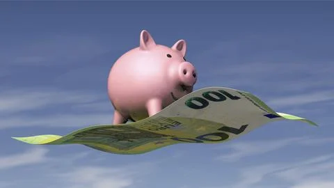 Symbolic image on the topic of saving money Stock Illustration