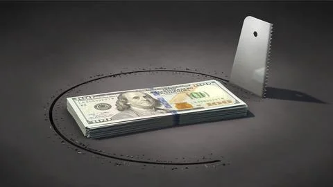 Symbolic image on the topic of security gaps in financial transactions (US Stock Illustration